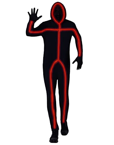 Spirit Halloween Erwachsene Leuchtendes EL Wire Orange Stick Figur Kostüm – M Spirit Halloween Erwachsene Leuchtendes EL Wire Orange Stick Figur Kostüm – M von Spirit Halloween
