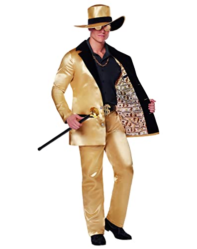 Spirit Halloween Gold Pimp Kostüm für Erwachsene, Größe M von Spirit Halloween