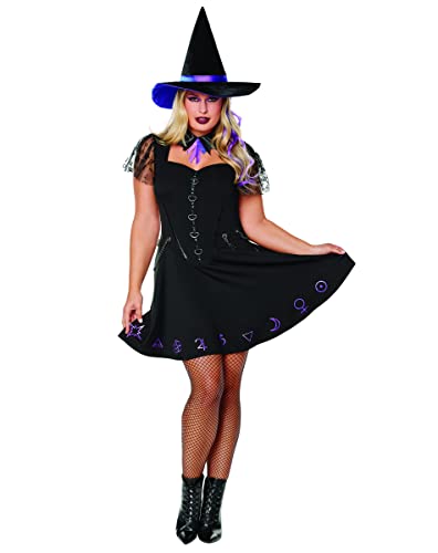 Spirit Halloween Hexenkostüm für Erwachsene, Schwarz, Größe XL Spirit Halloween Hexenkostüm für Erwachsene, Schwarz, Größe XL von Spirit Halloween