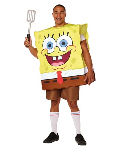 Spirit Halloween SpongeBob Schwammkopf 3D-Kostüm für Erwachsene, offizielles Lizenzprodukt, komplett mit Zubehör von Spirit Halloween