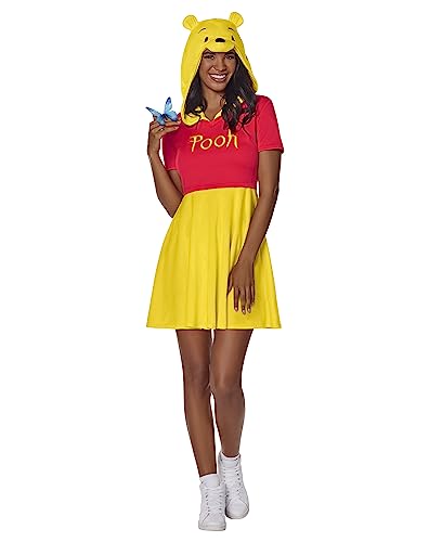 Spirit Halloween Winnie Puuh Kostüm für Erwachsene, offizielles Lizenzprodukt, Disney, Kleid mit angenähter Kapuze, einfaches Kostüm, Mehrfarbig, XL Spirit Halloween Winnie Puuh Kostüm für Erwachsene, offizielles Lizenzprodukt, Disney, Kleid mit angenähter Kapuze, einfaches Kostüm, Mehrfarbig, XL von Spirit Halloween
