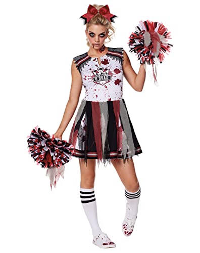 Spirit Halloween Zombie-Cheerleader-Kostüm für Erwachsene | Zombie-Kostüm | Cheerleader-Outfit von Spirit Halloween