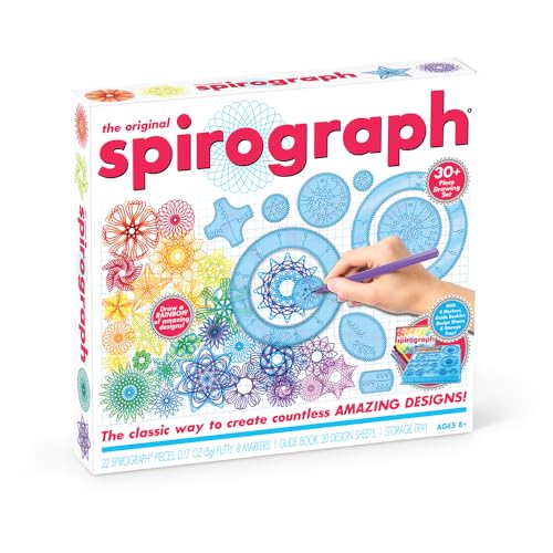Spirograph - 33978 - Kit mit Filzstiften - Bastelset, Weiß von Spirograph