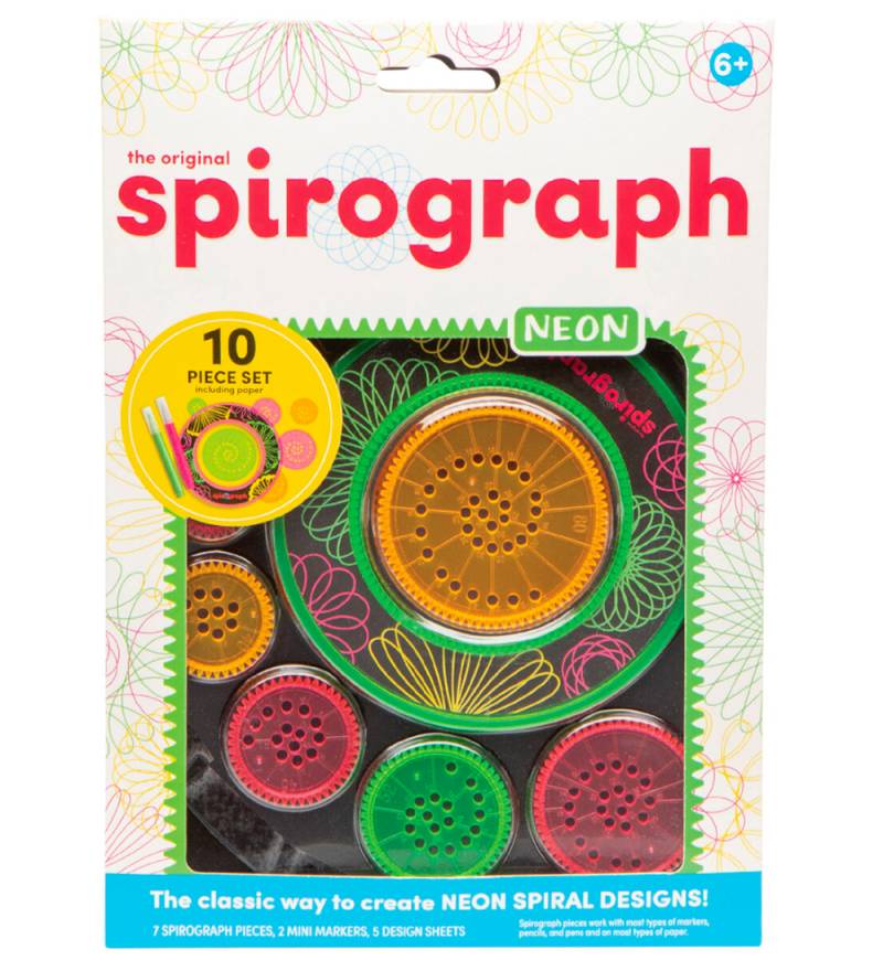 Spirograph Malset - 10 Teile - Wert - Neon - Spirograph - One Size - Kreatives Spielset Spirograph Malset - 10 Teile - Wert - Neon - Spirograph - One Size - Kreatives Spielset von Spirograph
