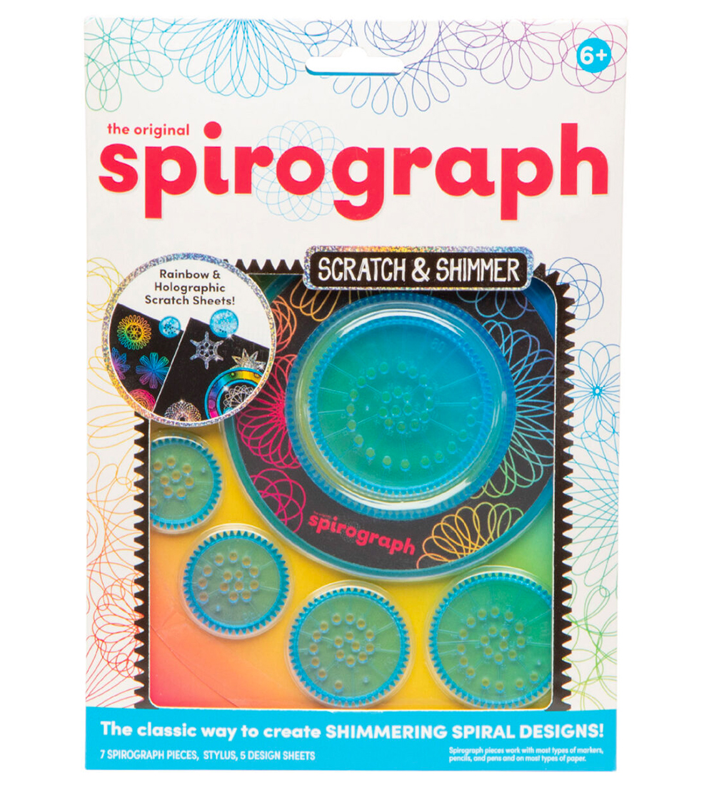 Spirograph Malset - 10 Teile - Wert - Scratch & Shimmer - Spirograph - One Size - Kreatives Spielset Spirograph Malset - 10 Teile - Wert - Scratch & Shimmer - Spirograph - One Size - Kreatives Spielset von Spirograph
