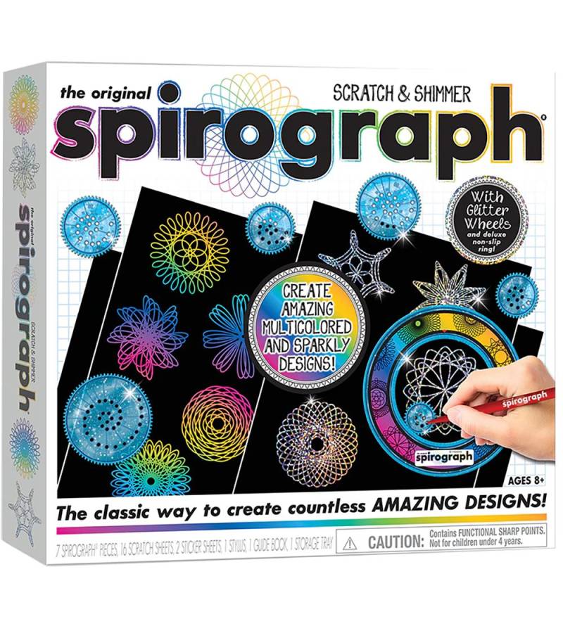 Spirograph Malset - 28 Teile - Scratch & Shimmer - Spirograph - One Size - Kreatives Spielset Spirograph Malset - 28 Teile - Scratch & Shimmer - Spirograph - One Size - Kreatives Spielset von Spirograph