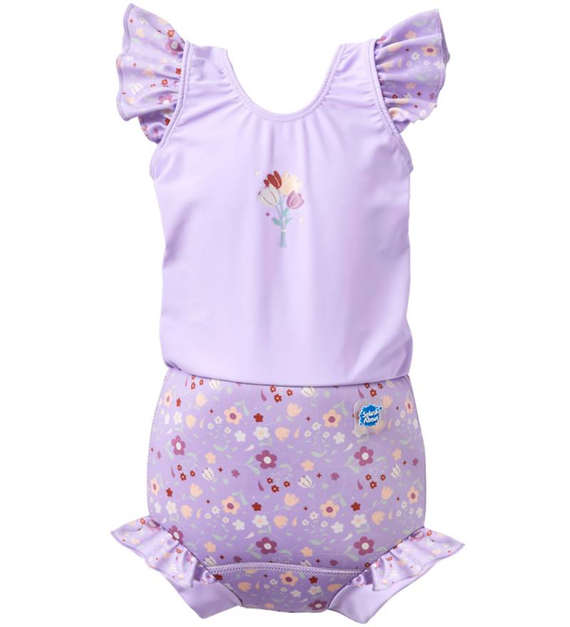 Splash About Windel-Badeanzug - Happy Nappy Kostüm - Lilac Sprin - Splash About - 12-24 mt - Schwimmwindel Splash About Windel-Badeanzug - Happy Nappy Kostüm - Lilac Sprin - Splash About - 12-24 mt - Schwimmwindel von Splash About
