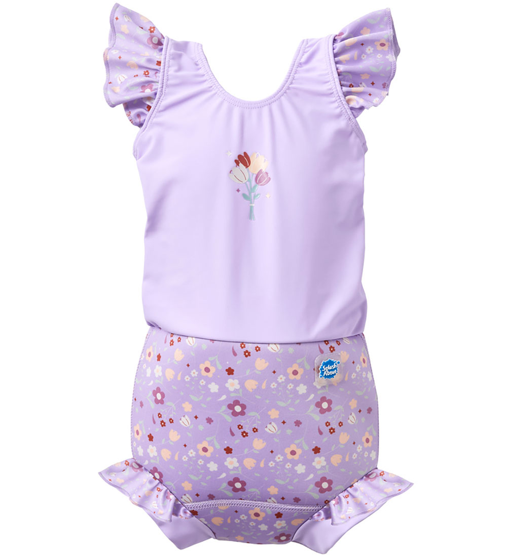 Splash About Windel-Badeanzug - Happy Nappy Kostüm - Lilac Sprin - Splash About - 3-6 mt - Schwimmwindel Splash About Windel-Badeanzug - Happy Nappy Kostüm - Lilac Sprin - Splash About - 3-6 mt - Schwimmwindel von Splash About