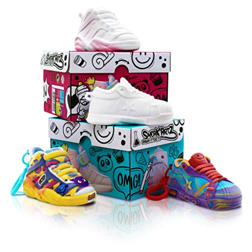 Splash Toys SNEAK'ARTZ SHOEBOX blau und Fuschia, kreatives Design und personalisiert Deine Sneaker ab 5 Jahren, 32236 von Splash Toys