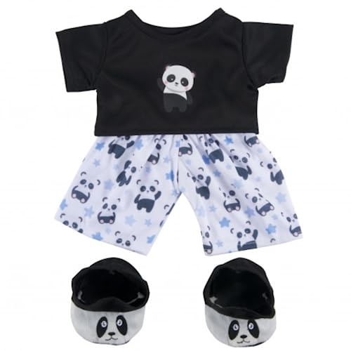 25 cm große Teddybär-Kleidung – Panda-Pyjama- und Hausschuhe-Outfit 25 cm große Teddybär-Kleidung – Panda-Pyjama- und Hausschuhe-Outfit von Splodge Teddy Parties