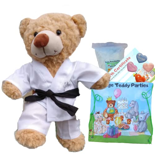 Bauen Sie Ihren eigenen Teddybär-Bastelset mit Karate-Outfit, 40 cm Bauen Sie Ihren eigenen Teddybär-Bastelset mit Karate-Outfit, 40 cm von Splodge Teddy Parties