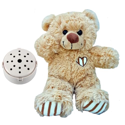 Message in a Bear - 25cm Brown Cuddles Recordable Gift Bear - Record a 20 second personal message and send in a bear by Splodge Teddy Parties von Splodge Teddy Parties