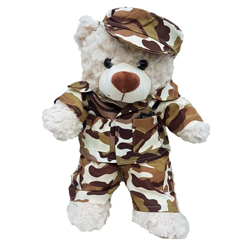 Teddybär-Kostüm, Wüstenarmee, Camouflage, 25 cm, Bär nicht im Lieferumfang enthalten von Splodge Teddy Parties