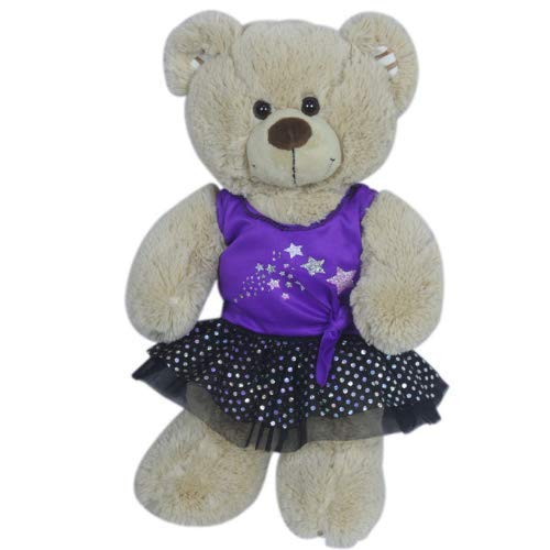 rosa Teddybär Kleidung (25cm lila funkeln) - Teddybär Nicht enthalten von Splodge Teddy Parties