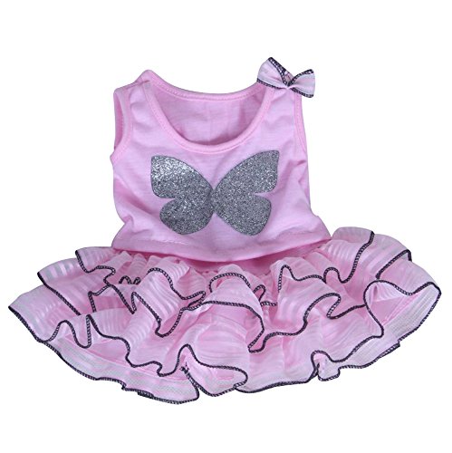 rosa Teddybär Kleidung (40cm rosa Schmetterling) - Teddybär Nicht enthalten von Splodge Teddy Parties