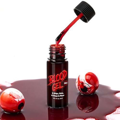 Spooktacular Creations 60ml Fake Halloween Vampir Blut Gel für Halloween Schminke Kunstblut Fakeblut, Zombie, Vampir und Monster Make-up Spooktacular Creations 60ml Fake Halloween Vampir Blut Gel für Halloween Schminke Kunstblut Fakeblut, Zombie, Vampir und Monster Make-up von Spooktacular Creations