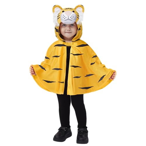 Spooktacular Creations Halloween-Baby-Unisex-Kostüm mit gelbem Tigerumhang, Baby Unisex Tiger Cape Costume-1824 von Spooktacular Creations