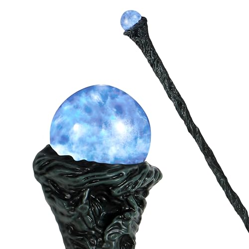 Spooktacular Creations Blau LED Antiker Gehstock Halloween Gehstöcke Walking Cane, magischer Gehstock, Requisiten Accessoire für Halloween-Anziehpartys, Rollenspiel Kostüme Spooktacular Creations Blau LED Antiker Gehstock Halloween Gehstöcke Walking Cane, magischer Gehstock, Requisiten Accessoire für Halloween-Anziehpartys, Rollenspiel Kostüme von Spooktacular Creations