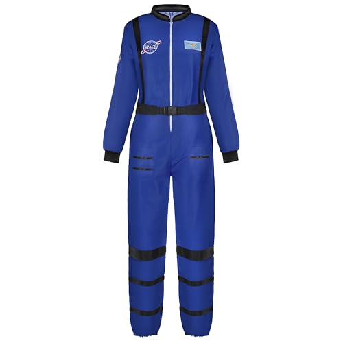 Spooktacular Creations Blaues Astronauten-Kostüm für Erwachsene und Damen, Overall-Set für Halloween-Kostüm Damen 2024 Cosplay-XXL von Spooktacular Creations