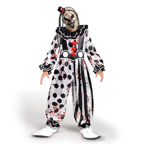 Spooktacular Creations Boys Clown Kostüm, Killer Clown Kostüm, Horror Slasher Clown Kostüm für Halloween Dress-up-Party, Rollenspiel, Cosplay-Themenparty-L Spooktacular Creations Boys Clown Kostüm, Killer Clown Kostüm, Horror Slasher Clown Kostüm für Halloween Dress-up-Party, Rollenspiel, Cosplay-Themenparty-L von Spooktacular Creations