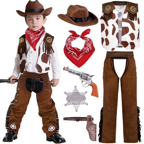 Spooktacular Creations Cowboy Costume Deluxe Set for Kids Halloween Party Dress Up,Role Play and Cosplay (Small (5 – 7 yrs)) von Spooktacular Creations