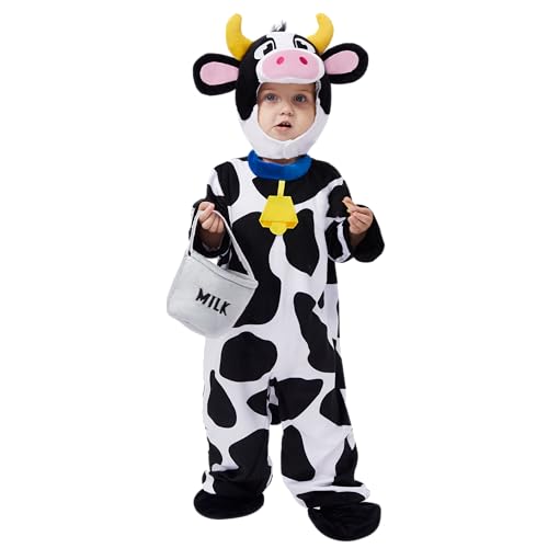 Spooktacular Creations Cute Cow Kostüm Deluxe Set für Kinder Karneval Bauernhof Dress Up Party, Rollenspiel und Cosplay Spooktacular Creations Cute Cow Kostüm Deluxe Set für Kinder Karneval Bauernhof Dress Up Party, Rollenspiel und Cosplay von Spooktacular Creations