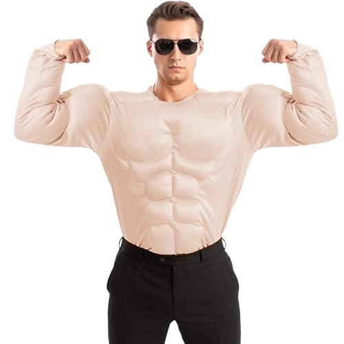 Spooktacular Creations Erwachsene Herren Body Builder Kostüm Muskelanzug (Einheitsgröße) von Spooktacular Creations