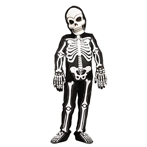 Spooktacular Creations Fierce 3D Skeleton Costume Set for Kids Halloween Dress Up, Role-Play, Carnival Cosplay (Small (5 – 7 yrs)) von Spooktacular Creations