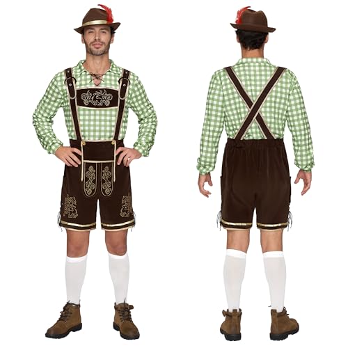 Spooktacular Creations Grün kariertes deutsches bayerisches Oktoberfest-Kostümset für Herren für Halloween-Partys und Bierfeste XXL Spooktacular Creations Grün kariertes deutsches bayerisches Oktoberfest-Kostümset für Herren für Halloween-Partys und Bierfeste XXL von Spooktacular Creations