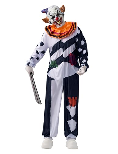 Spooktacular Creations Gruseliger Clown Deluxe-Kostümset für Herren für Halloween-Ankleideparty (groß) von Spooktacular Creations