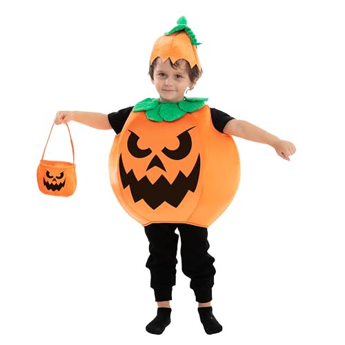 Spooktacular Creations Halloween Child Unisex Wicked Pumpkin Kostüm für Kinder, Halloweem Party (3T (3-4 yr)) von Spooktacular Creations