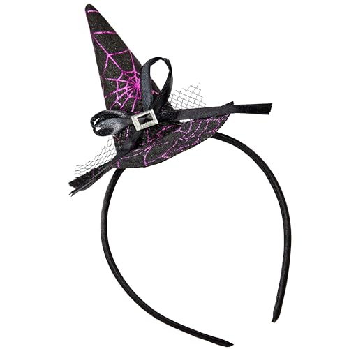 Spooktacular Creations Halloween-Hexenhut-Stirnband, lila Zaubererhut-Stirnband, niedliche Hoop-Band-Kopfbedeckung für Kinder, Erwachsene, Halloween-Party, Verkleidung, Kostüm, Cosplay, Zubehör Spooktacular Creations Halloween-Hexenhut-Stirnband, lila Zaubererhut-Stirnband, niedliche Hoop-Band-Kopfbedeckung für Kinder, Erwachsene, Halloween-Party, Verkleidung, Kostüm, Cosplay, Zubehör von Spooktacular Creations