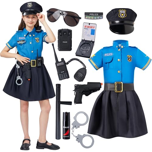Spooktacular Creations Halloween Kind Mädchen Polizei Kostüm hellblau Stil Spooktacular Creations Halloween Kind Mädchen Polizei Kostüm hellblau Stil von Spooktacular Creations
