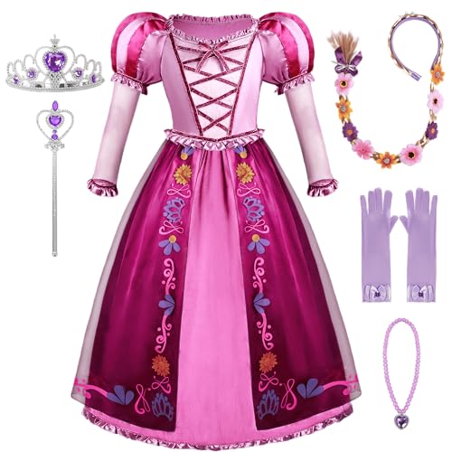 Spooktacular Creations Halloween Kind Mädchen Prinzessin Kostüm: hellviolettes Kleid mit blonder Perücke, Puffärmeln, für Kleinkinder, Mädchen, Halloween, Geburtstag, Teeparty Spooktacular Creations Halloween Kind Mädchen Prinzessin Kostüm: hellviolettes Kleid mit blonder Perücke, Puffärmeln, für Kleinkinder, Mädchen, Halloween, Geburtstag, Teeparty von Spooktacular Creations