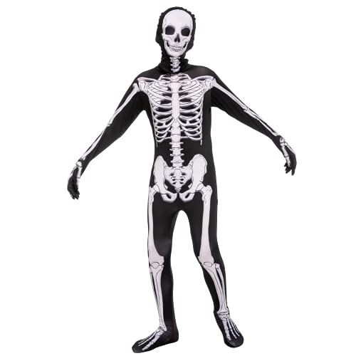 Spooktacular Creations Halloween Kind Junge Klassisch Zweite Haut Skelett Kostüm für Kinder, Halloween-Kostüm für Junge von Spooktacular Creations