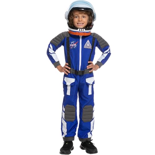 Spooktacular Creations Halloween-Kostüm für Kinder, Unisex, Blau mit schwarzen Details, Astronautenkostüm für Partygeschenke (3T (3–4 Jahre)) von Spooktacular Creations