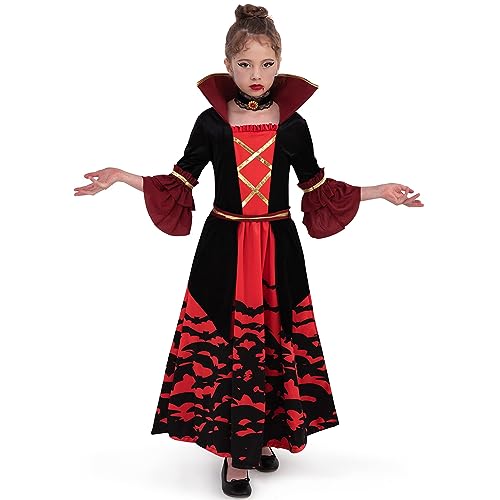 Spooktacular Creations Halloween-Kostüm für Kinder, Vampirin, Prentend, Größe M (8-10 Jahre) von Spooktacular Creations