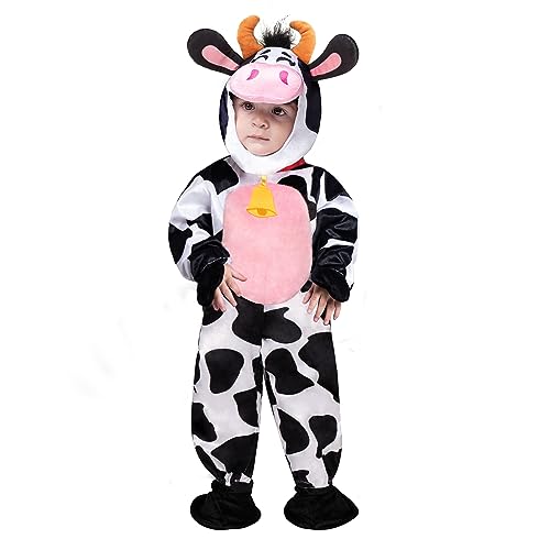Spooktacular Creations Halloween-Kuh-Babykostüm, Cosplay-Overall mit Tiermotiv für Halloween-Verkleidungsparty für Babys und Kleinkinder, Unisex, 3T Spooktacular Creations Halloween-Kuh-Babykostüm, Cosplay-Overall mit Tiermotiv für Halloween-Verkleidungsparty für Babys und Kleinkinder, Unisex, 3T von Spooktacular Creations