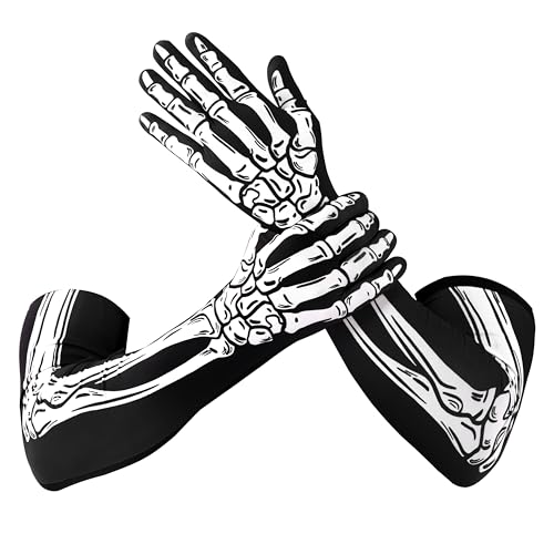 Spooktacular Creations Halloween Skelett Armlange Handschuhe für Erwachsene Männer Spooktacular Creations Halloween Skelett Armlange Handschuhe für Erwachsene Männer von Spooktacular Creations