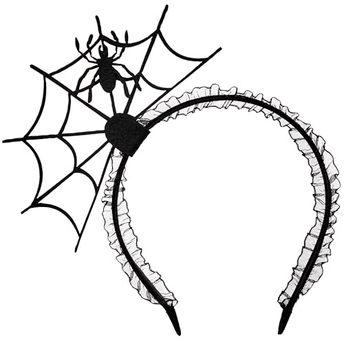 Spooktacular Creations Halloween-Spinnennetz-Haarreifen, Cosplay-Maskerade-Spinnen-Stirnband neuartige Spinnennetz-Spinnen-Stirnbänder für Kinder und Erwachsene Halloween-Kostüm Party Anzieh Spooktacular Creations Halloween-Spinnennetz-Haarreifen, Cosplay-Maskerade-Spinnen-Stirnband neuartige Spinnennetz-Spinnen-Stirnbänder für Kinder und Erwachsene Halloween-Kostüm Party Anzieh von Spooktacular Creations