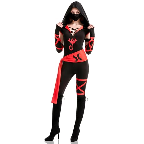 Spooktacular Creations Halooween Erwachsene Frauen Ninja Lange Hosen Kostüm für Frauen Dress Up Party Spooktacular Creations Halooween Erwachsene Frauen Ninja Lange Hosen Kostüm für Frauen Dress Up Party von Spooktacular Creations