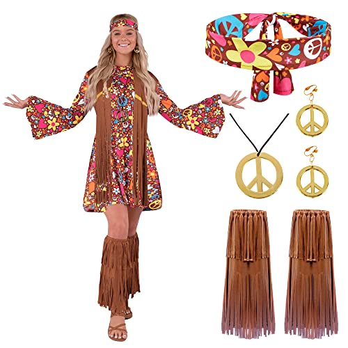 Spooktacular Creations Hippie-Kostüm für Erwachsene, Hottie, Bronze, L Spooktacular Creations Hippie-Kostüm für Erwachsene, Hottie, Bronze, L von Spooktacular Creations