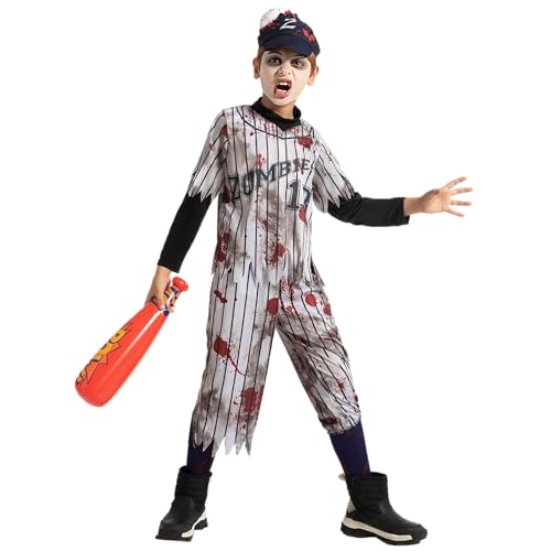 Spooktacular Creations Kind Junge Scary Baseball Player Zombie Kostüm für Halloween Vorgeben von Spooktacular Creations