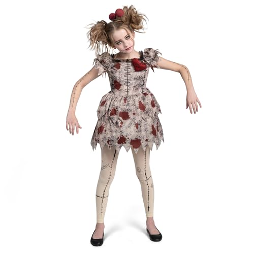 Spooktacular Creations Kinder Voodoo Kostüm, Voodoo Puppenkleid Kostüm für Mädchen Halloween Verkleidung, Rollenspiele und Kostümfeste Spooktacular Creations Kinder Voodoo Kostüm, Voodoo Puppenkleid Kostüm für Mädchen Halloween Verkleidung, Rollenspiele und Kostümfeste von Spooktacular Creations