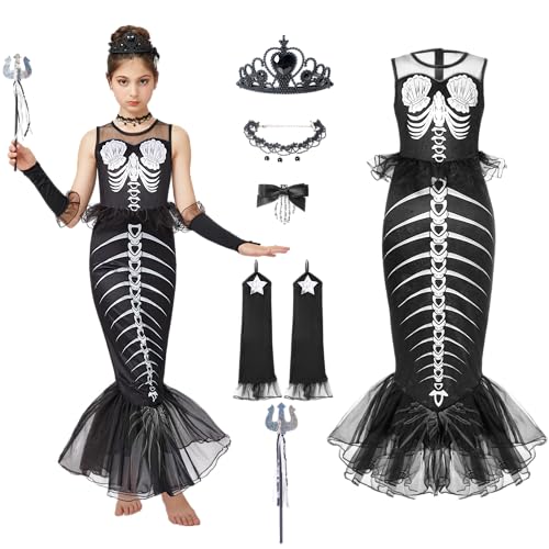 Spooktacular Creations Kinder Meerjungfrau Skelett kostüm von Spooktacular Creations