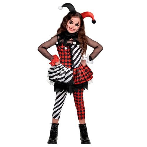 Spooktacular Creations Mädchen-Clown-Kostüm, böser Clown-Kostüm, schwarzes und rotes Clown-Kleid für Mädchen, Halloween-Rollenspiele, Cosplay-Party-M Spooktacular Creations Mädchen-Clown-Kostüm, böser Clown-Kostüm, schwarzes und rotes Clown-Kleid für Mädchen, Halloween-Rollenspiele, Cosplay-Party-M von Spooktacular Creations