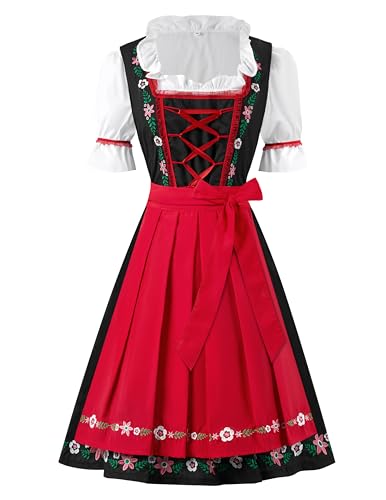 Spooktacular Creations Oktoberfest-Kleid für Damen, Halloween-Stickerei, deutsches Bier-Oktoberfest-Kostüm für Halloween-Kostüme, Cosplay und Bierfest von Spooktacular Creations