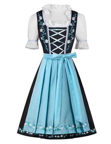 Spooktacular Creations Oktoberfest-Kleid für Damen, Halloween-Stickerei, deutsches Bier-Oktoberfest-Kostüm für Halloween-Kostüme, Cosplay und Bierfest von Spooktacular Creations