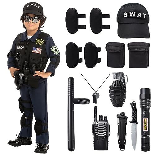 Spooktacular Creations Police SWAT Costume for Kids Halloween Cosplay, S.W.A.T. Police Officer (Large (10-12 yrs)) von Spooktacular Creations
