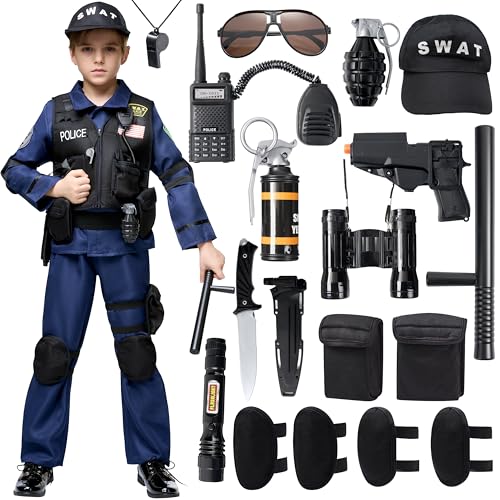 Spooktacular Creations Police SWAT Costume for Kids Halloween Cosplay, S.W.A.T. Police Officer (Large (10-12 yrs)) von Spooktacular Creations